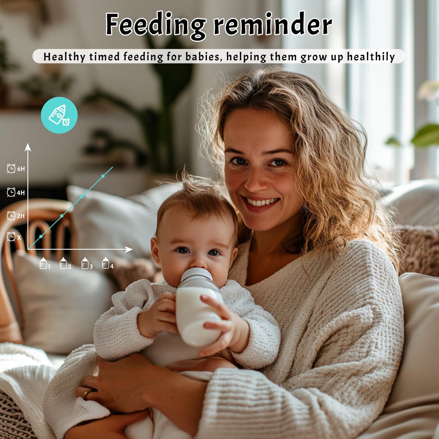 Simyke Video Baby Monitor Add-on Camera Compatible with BME28 Baby Monitor,Night Vision,1200ft Long Range,2 Way Talk,Auto Night Vision,App or Add Display Control,5 Lullabies Feeding Remind,Home Use