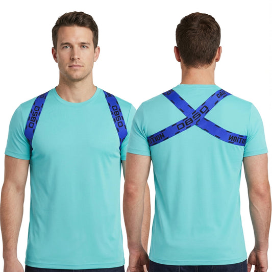 RNEMP® 1/8" Ultra-Slim Invisible Posture Corrector For Men, High-Airflow Breathable Fabric Upper Back Brace Posture Corrector Under Shirt For Gen Z Professionals,Business Meetings & Date Night