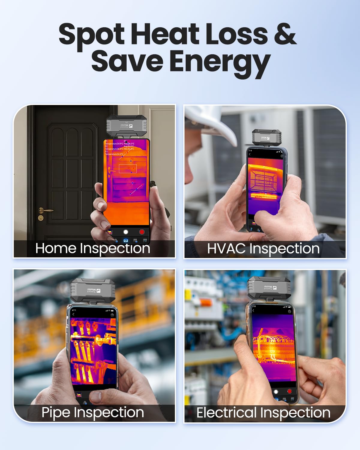 Thermal Master Thermal Camera for USB-C iPhone and Android, P1 Thermal Imaging Camera with 320×240 X³ IR Resolution, -4℉ to 1112℉, 160×120 Infrared Camera (iOS and Android)