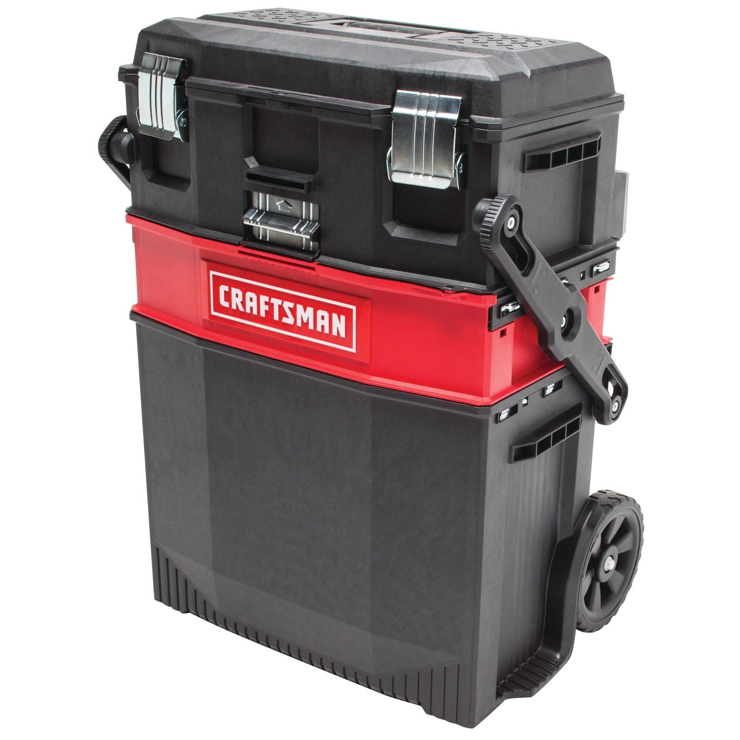 CRAFTSMAN 22-in. Rolling Tool Box with Wheels, Black, Plastic, Lockable (CMST20880)