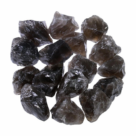 Nvzi Raw Smoky Quartz Crystals Bulk, Real Gemstones and Crystals, Rocks and Minerals, Healing Crystals, Quartz Crystals and Healing Stones, Cuarzos Originales De Energia Y Piedras(1LB)