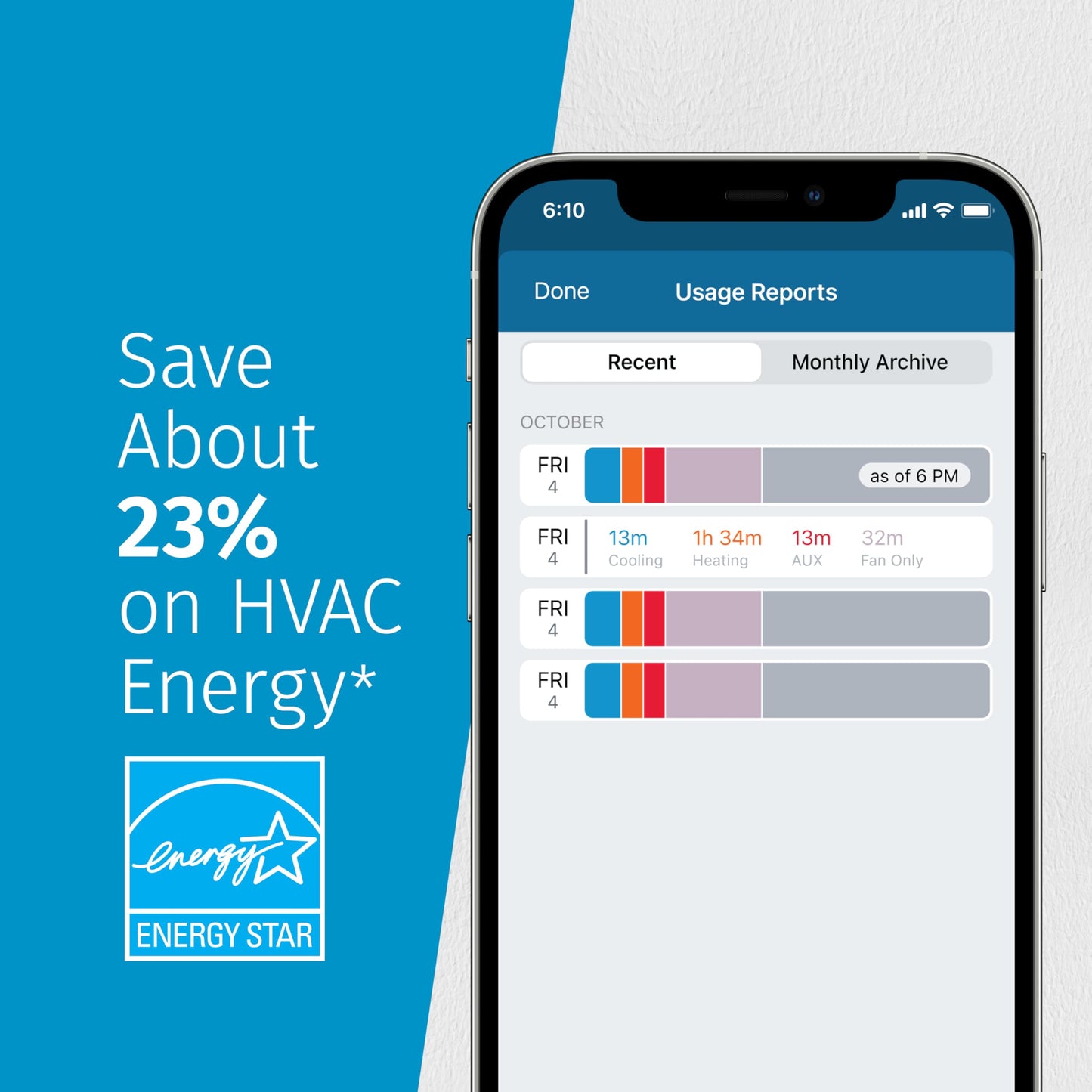 Sensi Touch 2 Smart Thermostat with Touchscreen Color Display, 100 Years of Expertise, Programmable, Wi-Fi, Data Privacy, Easy DIY, Works with Alexa, Energy Star Certified, ST76, C-Wire Required