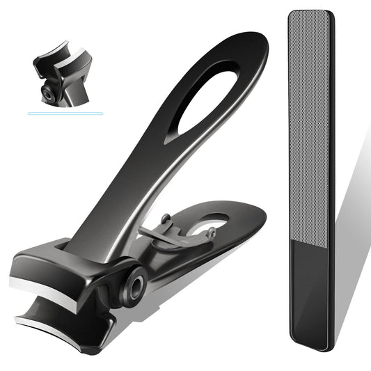 Werlla Toenail Clippers for Thick Toenails, Long Handle Wide Jaw Opening Nail Clippers for Adult, Men, Seniors, Extra Large Heavy Duty Toenail Clippers for Fingernail & Ingrown Toenail (2 Piece Set)