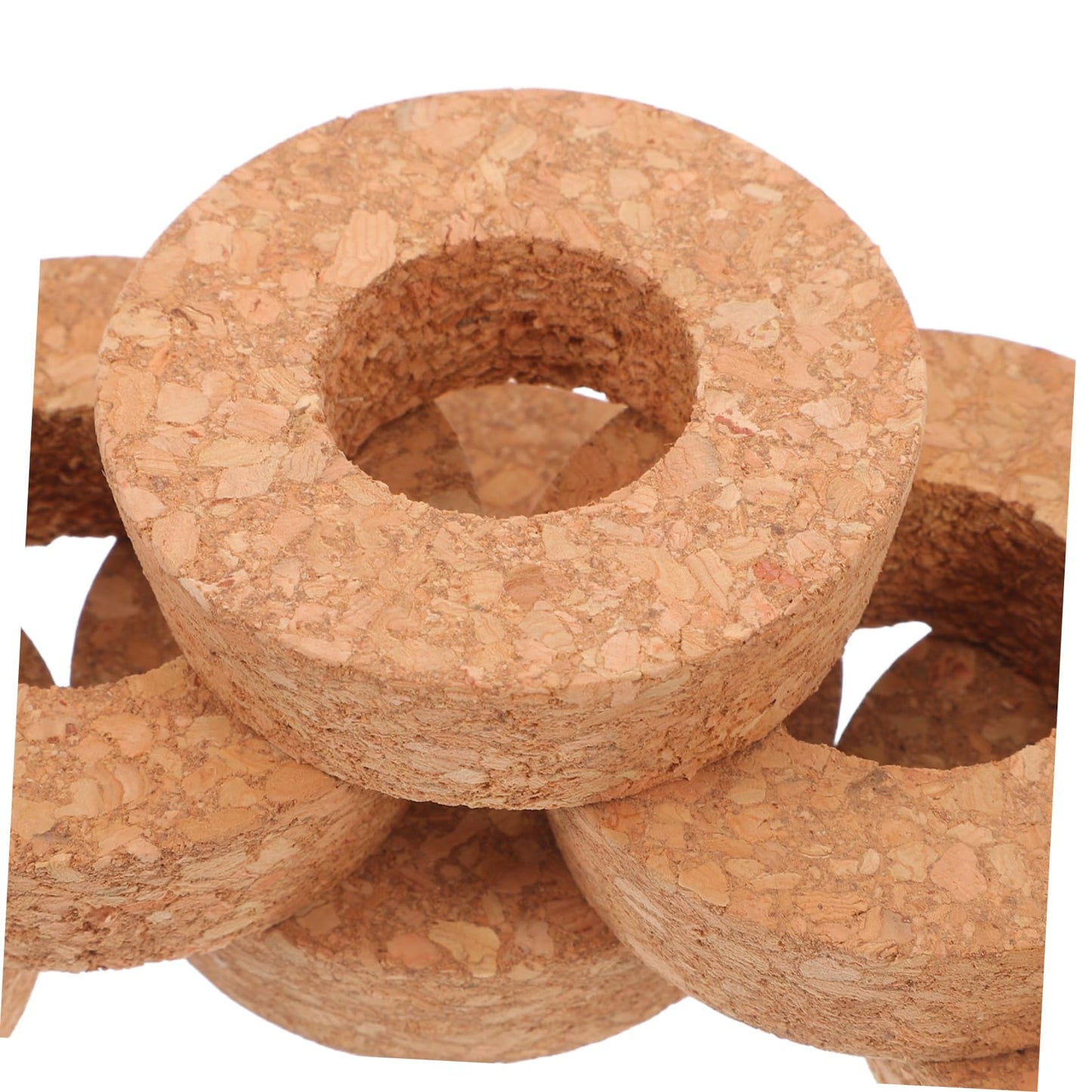 Toyvian 12pcs Cork Lids for Hydroponics Glass Vase Stoppers with Center Hole for Terrarium Plant Care Compatible with Various Containers Reduces Water Evaporation