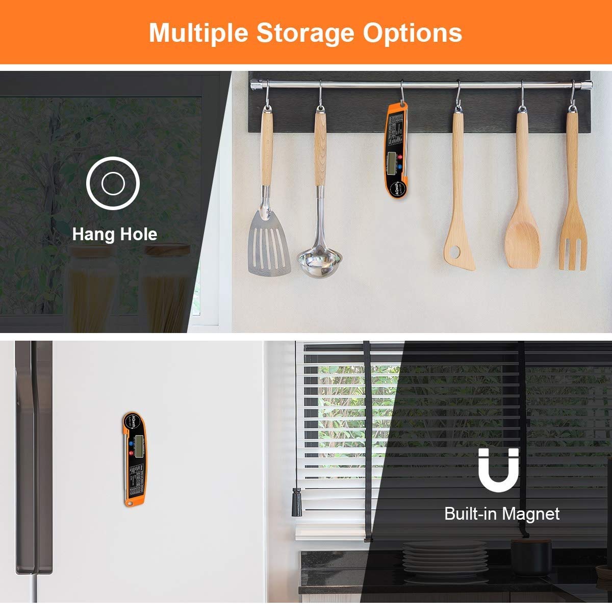 MVUYO Digital Kitchen Food Thermometer for Meat Water Milk Cooking Food Probe BBQ Electronic Oven Thermometer Kitchen Tools