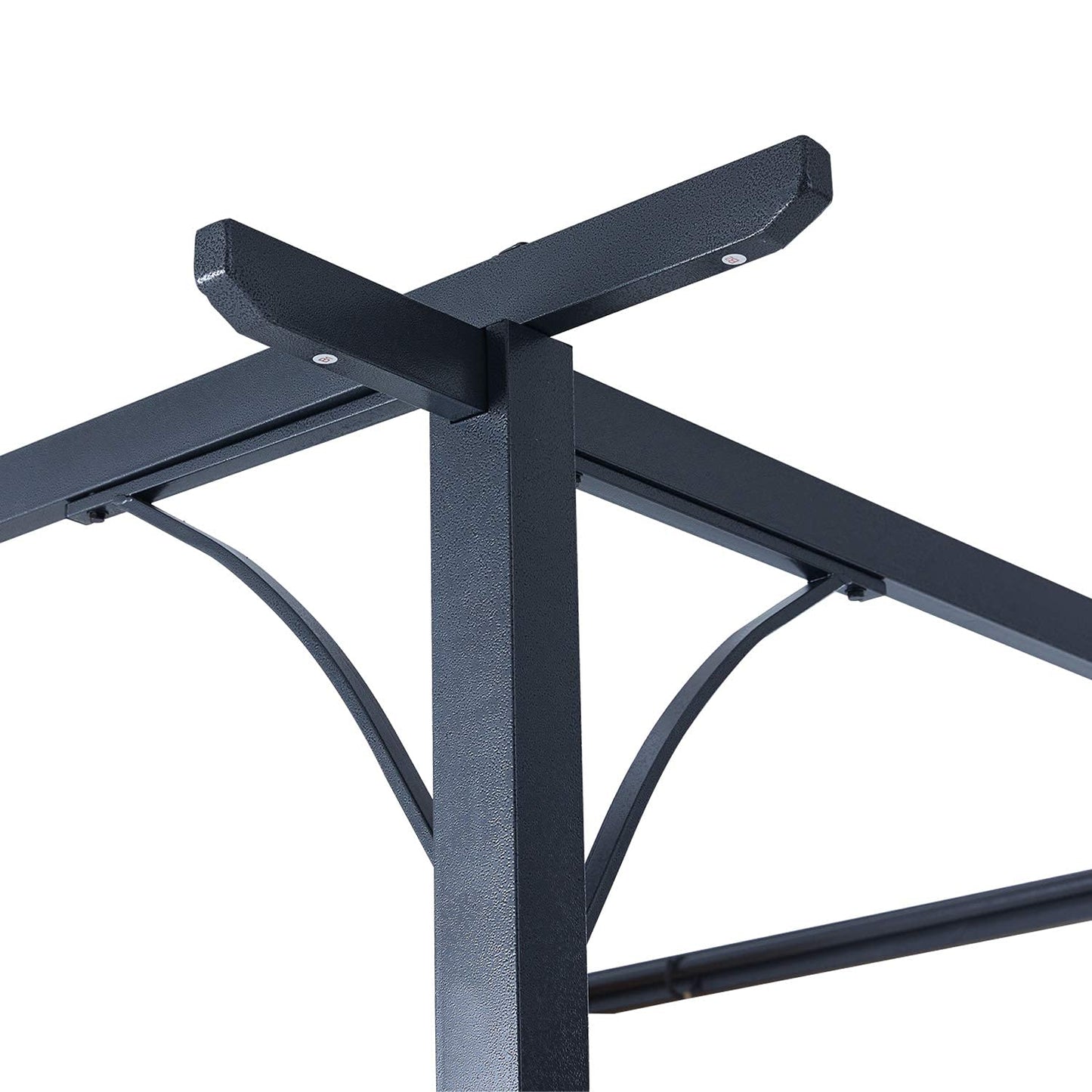 Patio Pergola with Retractable Shade - ABCCANOPY 10x10 Outdoor Retractable Pergola with Sun Shade Aluminum Shelter for Garden, Deck, Lawn, Porch & Backyard (Dark Gray)