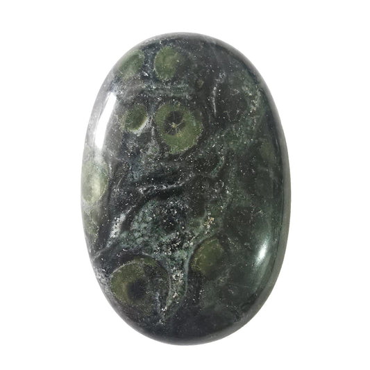 Loveliome Natural Kambaba Jasper Oval Polished Worry Stones, Healing Crystal Indoor Fountain Stones Massage Energy Anxiety Relief Items