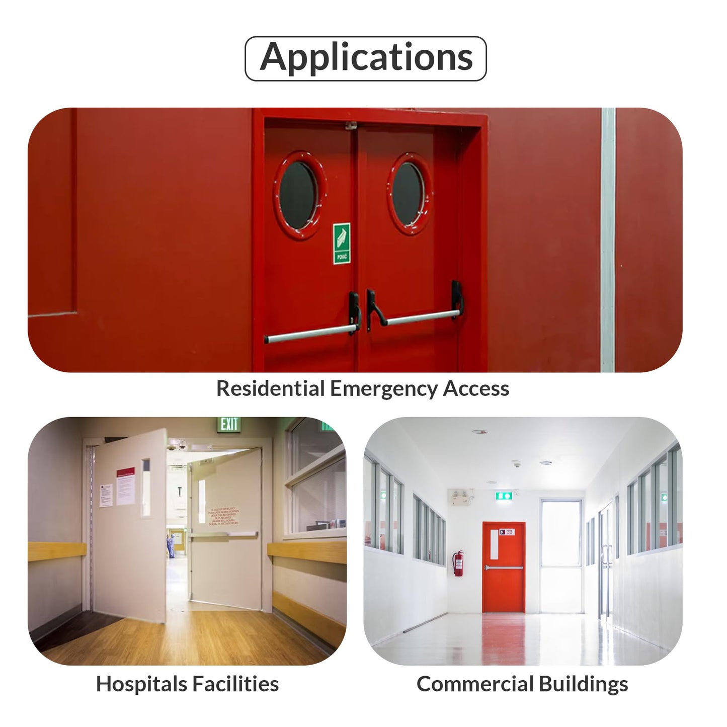 FHC Emergency Access Tool, Stainless Steel Material, Stainless Steel Finish, Universal Door Unlock Design, Rubber Grip Sleeve for Service and Maintenance Applications