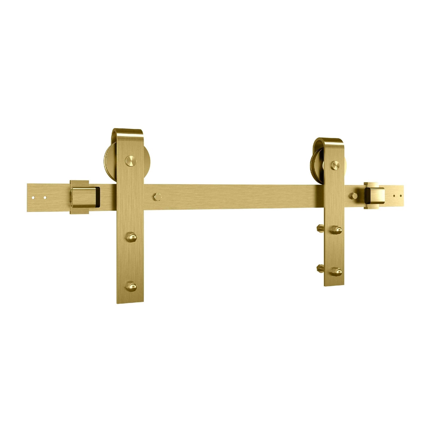 National Hardware N700-006 Designer Interior Barn Door Kit, Brushed Gold, 72"