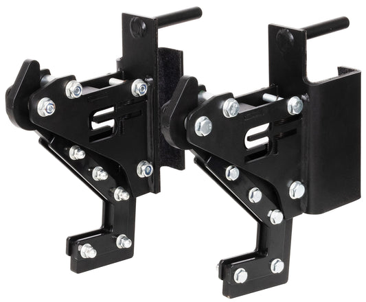 Fitvids Power Rack Barbell J-Hooks Attachments -Heavy Duty Barbell Holders Compatible with 3x3 Power Racks for Home Gym – Sports Training – Monolift Attachments – Black