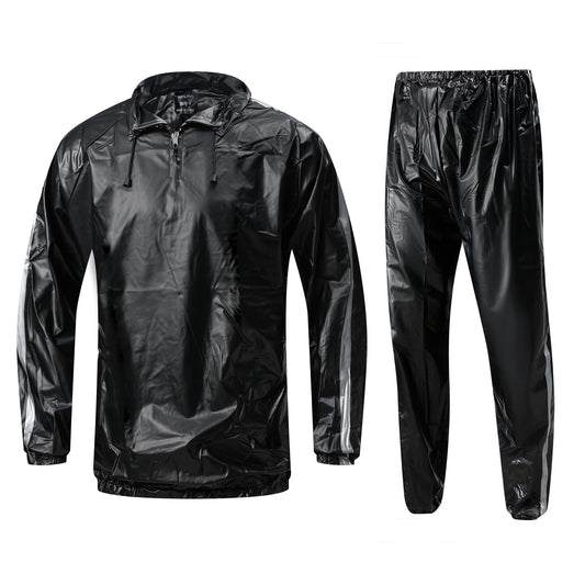 MulYeeh Sauna Suit Sweat Suit Gym Fitness Workout Anti-Rip Lightweight Upgrade Materials Plus Size Suit for Men Women