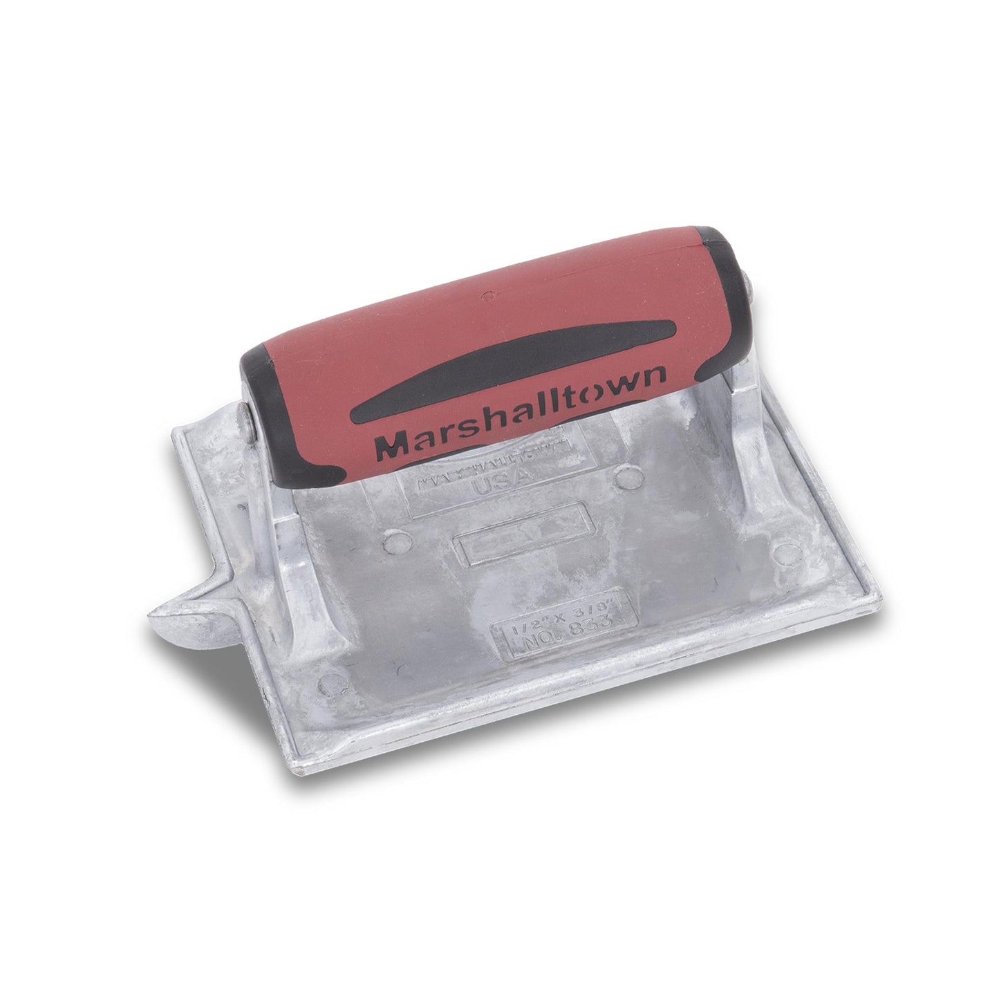 MARSHALLTOWN Heavy-Duty Zinc Concrete Groover, 6 x 4 3/8 inch Blade, DuraSoft Handle, Concrete Tools Made in The USA, 833D