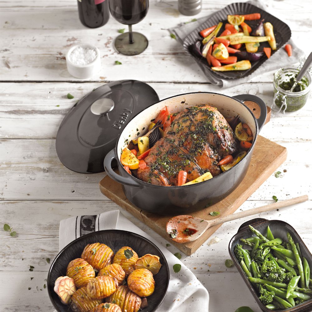 Denby Oval Casserole, Halo, 28 cm