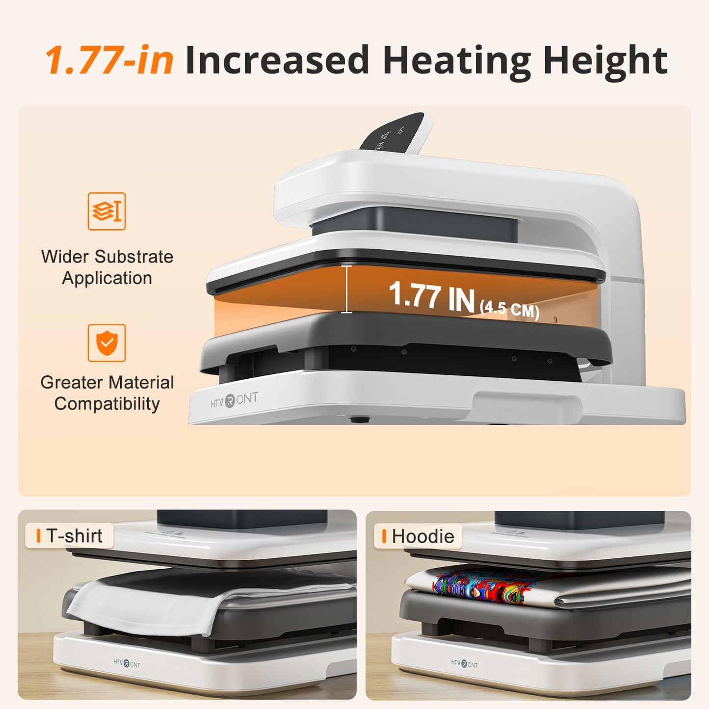 HTVRONT Automatic Heat Press 2 Bundle - Automatic Heat Press 2 & 15 Pack 12" x 10" Glitter Heat Transfer Vinyl,