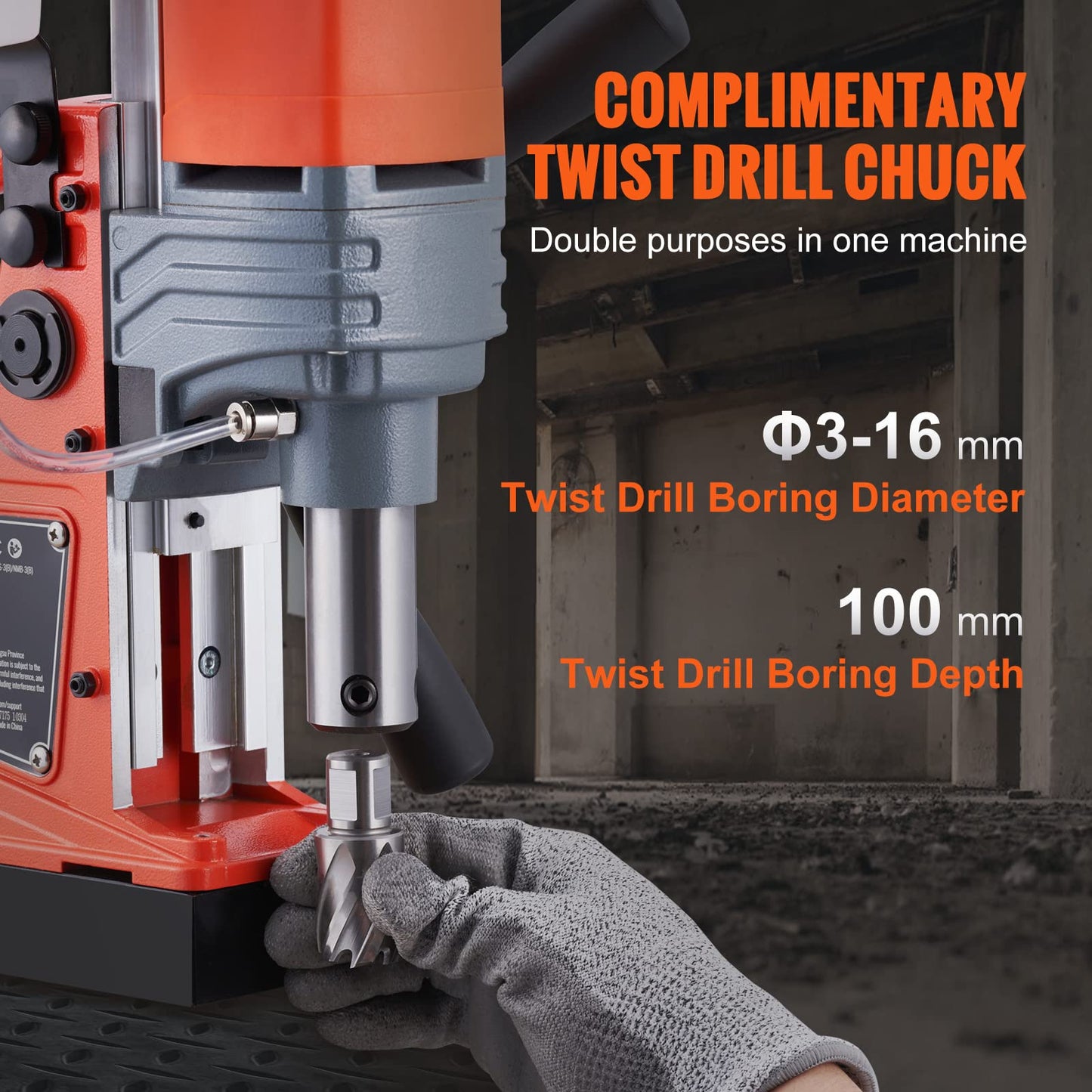 VEVOR Mag Drill Press, 1300W 1.57" Boring Diameter, 2922lbf Power Portable Magnetic Drill & Tap Magic 30004P ProTap Cutting Fluid, 4 oz. Size