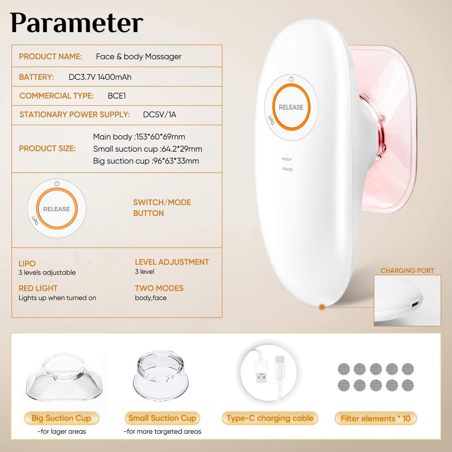 recgovt 3 in 1 Body Sculpting Massager, Skin Tightening Device for Body, Portable Cellulite Machine for Home Use, Suitable for Thighs, Abdomen, Waist,Effectively Tightens The Skin