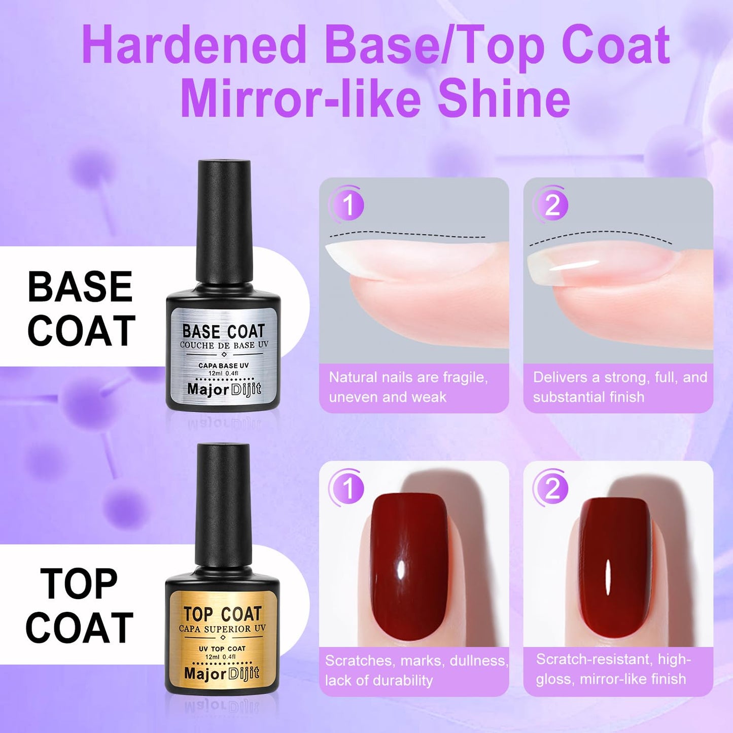 Major Dijit Acrylic Nail Kit with Drill Clear White Pink Acrylic Powder Acrylic Liquid Top Coat Base Coat Nail Primer Set for Beginners with Everything DIY Nail Art Tool Gift Home Salon