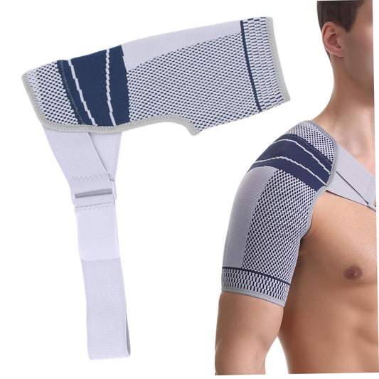 NASSMOSSE Shoulder Brace for Men Women, Adjustable Breathable Shoulder Compression Sleeve for Torn Rotator Cuff Pain Relief, Strains Dislocation L/XL