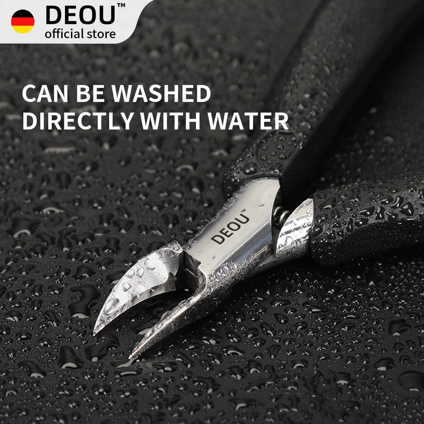 DEOU Toenail Clippers Blade for Ingrown and Thick Nails Stainless Steel Pedicure Tools at Home ingrown toenail Treatment Professional Podiatrist Nail Clippers with Upgraded Handle (Eagle Beak Pliers)