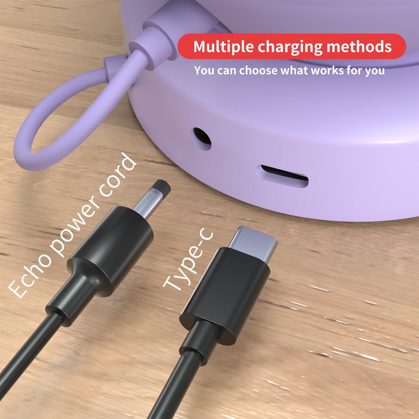 Liboer Pop Battery Base Portable Battery Base for Pop, Pop Battery Base with Protective Case Not Including pop Speaker (Purple)
