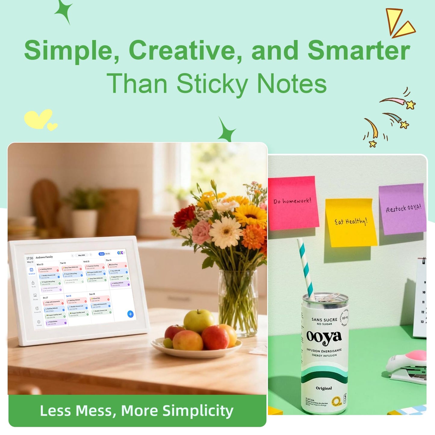 10.1’’ Smart Digital Calendar - Interactive Touch Screen, HD Display, Wall Mountable Family Organizer with Chore Chart, To-Do Lists & App Sync for Home & Office, Warm Mothers’s Day Gift, Gift for Her