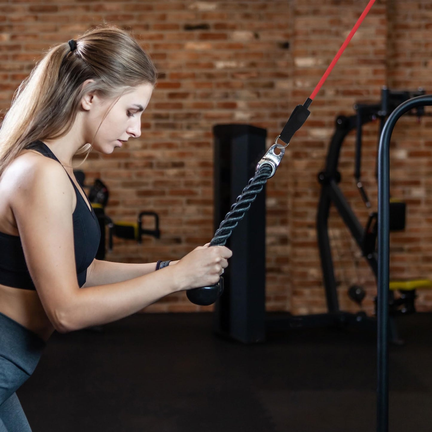 PATIKIL Resistance Tube Bands, 50 lbs Stackable Single Resistance Band Exercise Band Stretch Band for Working Out Man Home, Black