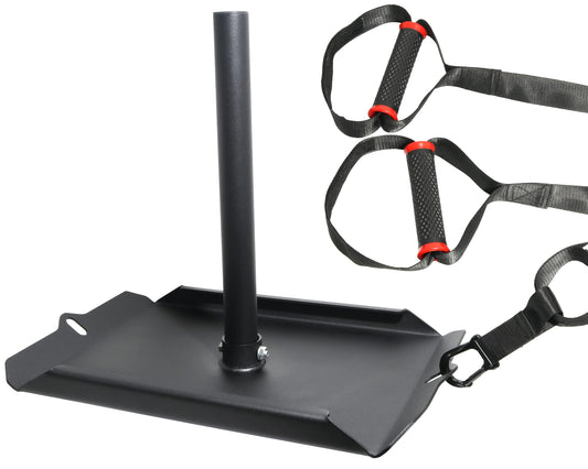 Weight Sled Made of One Pice Premium Steel. Workout Sled Improves Speed and Power. Weight Sleds for Training Used Indoor & Outdoor. (Large)
