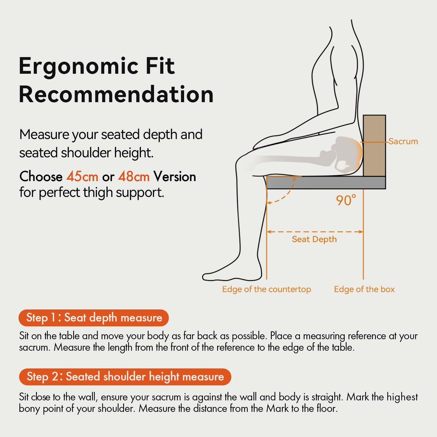 LiberNovo Dynamic Ergonomic Desk Chair + StepSync Footrest + Extra Battery Bundle - Comfy Home Office Chair with Adaptive Lumbar Support, 160° Recline & Built-in Spine Stretch, Black+48cm