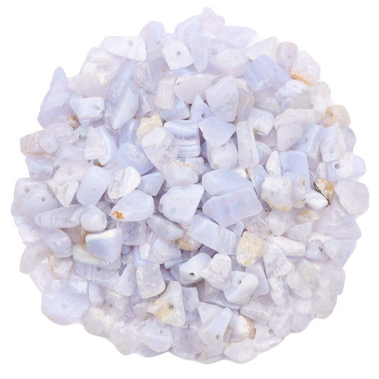 500 pcs Natural Chip Stone Beads, Purple Agate 5-8 mm Irregular Gemstones Healing Crystal Loose Rocks Bead Hole Drilled for Jewelry Making Bracelet