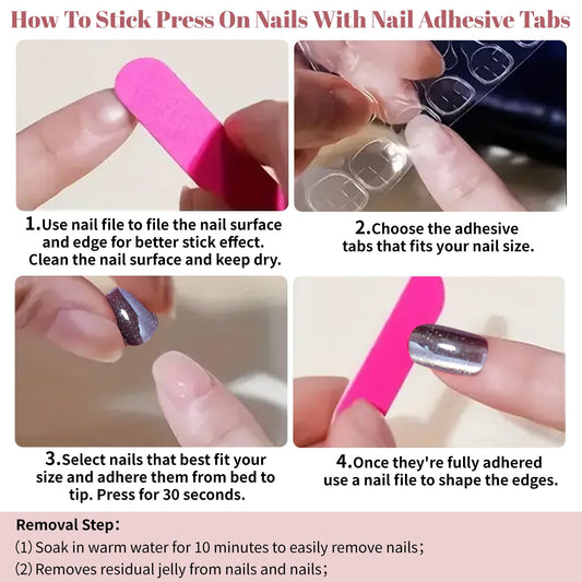Yibosoar Press On Nails - Short Oval Fake Nails with a Cat-Eye Velvet Finish, Glossy Full Cover Stick on Nails for Women Manicure, Salon Quality Halloween Nails（30 Nail Kit）