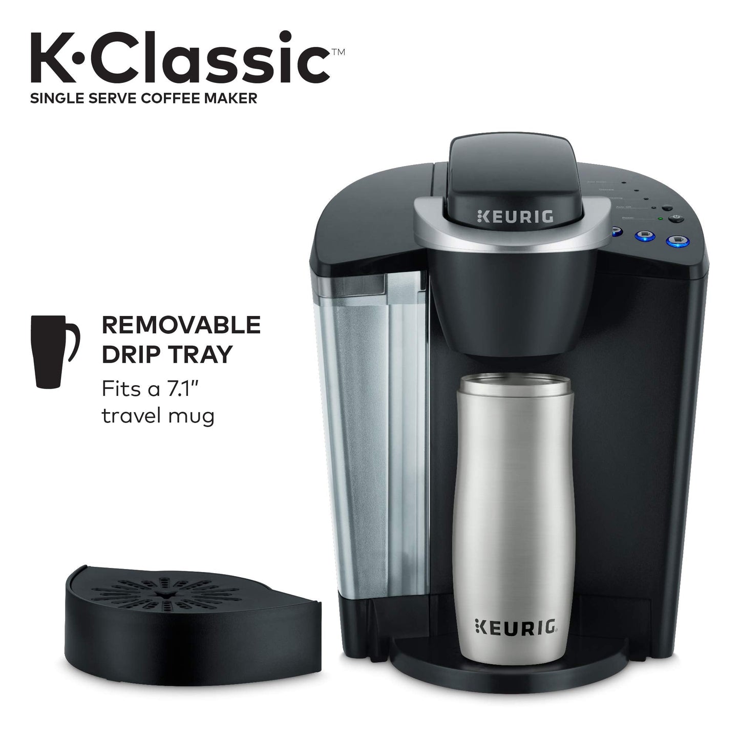 Keurig K-Classic Coffee Maker with McCafé Classic Collection Variety Pack, 40 Count K-Cup Pods