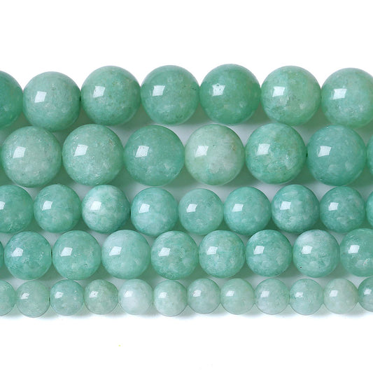 8mm 45pcs Natural Stone Burmese Jade Beads for Jewelry Making DIY Bracelet Crystal
