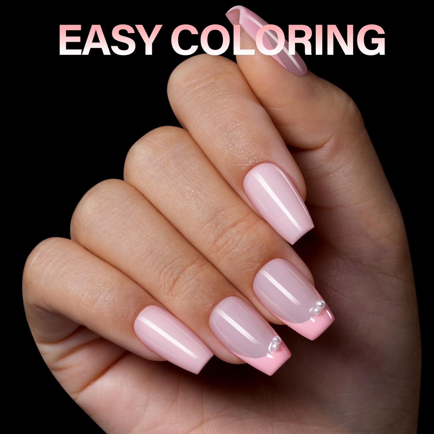 AILLSA Medium Coffin Nail Tips - Pre-shaped False Nail Tips Full Cover Matte Thickened Nails Tips, Fake Nails 240pcs 15 Sizes for DIY