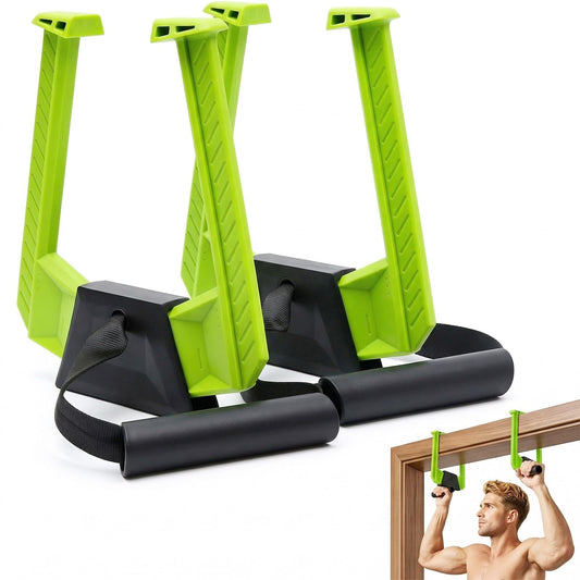 Pull Up Bar for Doorway, No Screws Portable Pull-Up Bar with 330lbs Capacity, Adjustable Dual Handle for Chin-Ups and Core Training, Fits Door Frames 5–16cm, Doorway Pull Up Bar for Home Gym Travel Use