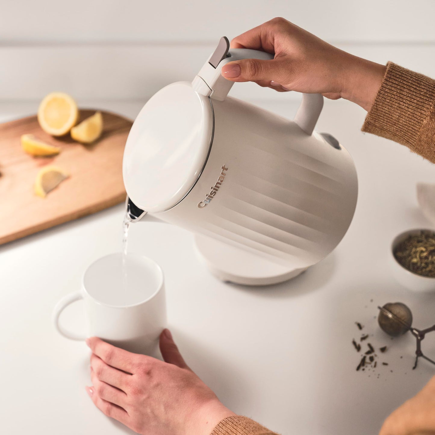 Cuisinart Soho 1 Liter Double Wall Electric Kettle, Truffle
