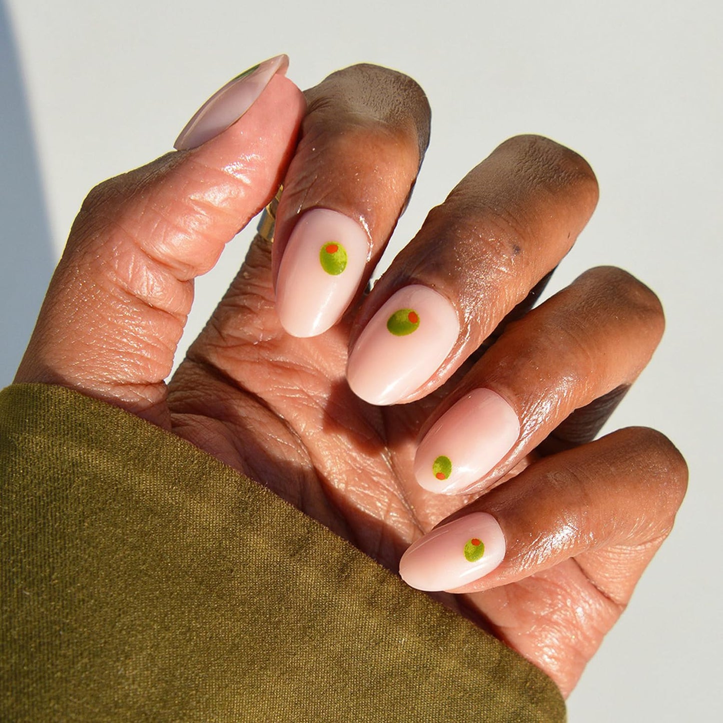 Glamnetic Press-On Nails Bundle - Happy Hour Duo | 2 Short Oval & Almond Fake Nails with Playful Drink-Inspired Accents | Glossy Cafe-Inspired Designs | Durable, Salon-Quality Nail Kits