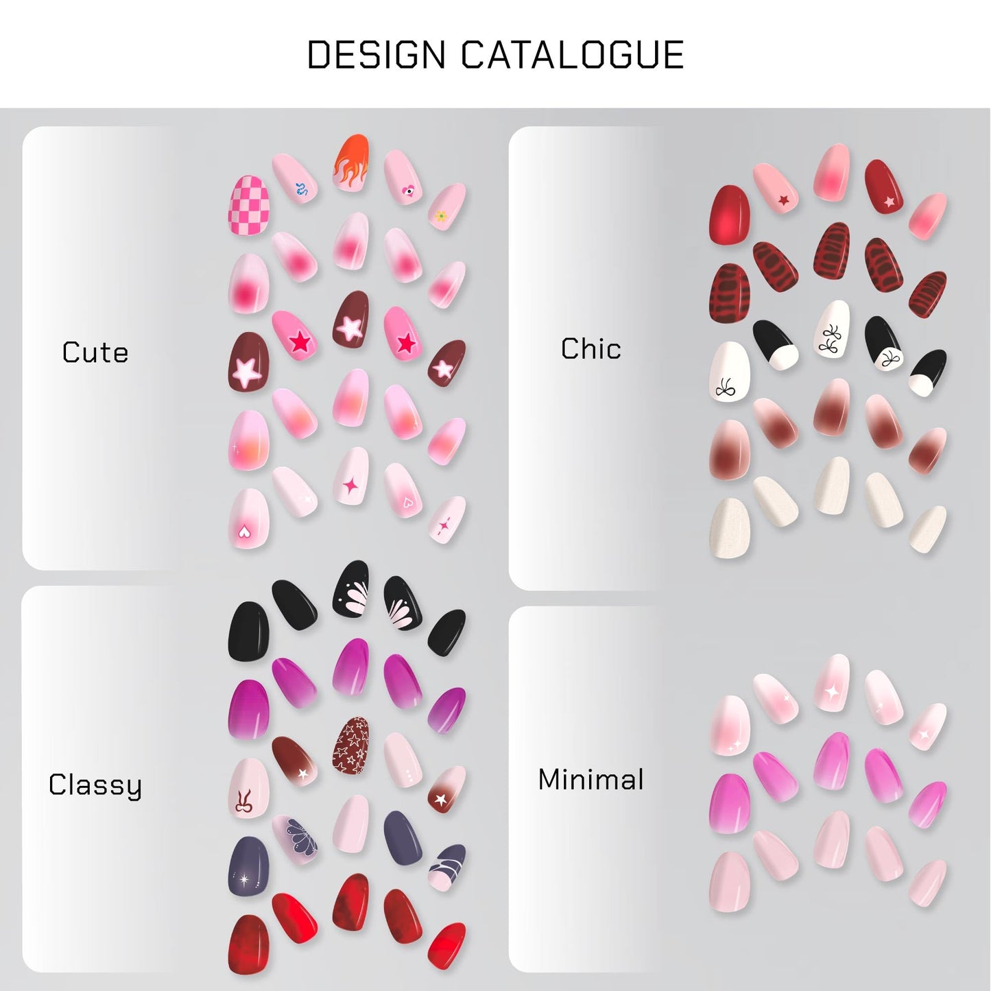 Kijibae Semi Cured Gel Polish Strips | 24pc UV LED Required Wraps | Gift Peel and Stick Nails | Coquette DIY Home Manicure | Press On Alternative (Lover Girl)