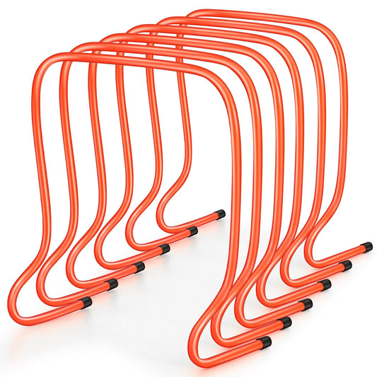 Leyndo 6 Pcs 20" Plyo Hurdles Training Equipment Practice Speed Hurdles Training Track Agility Soccer Football Basketball Baseball Plyometric for Kids Athletes Indoor Outdoor Sports