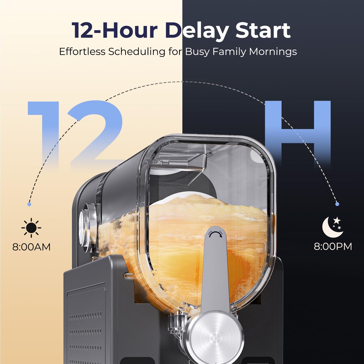 Slushie Machine, No Ice Needed Slushy Maker for Home, Real-Time Temp Display, Frozen Drink Maker with 6 Preset Programs for Ice Cream, Frappés, Milk Shake and More, Black, 1 Pack+3Modes