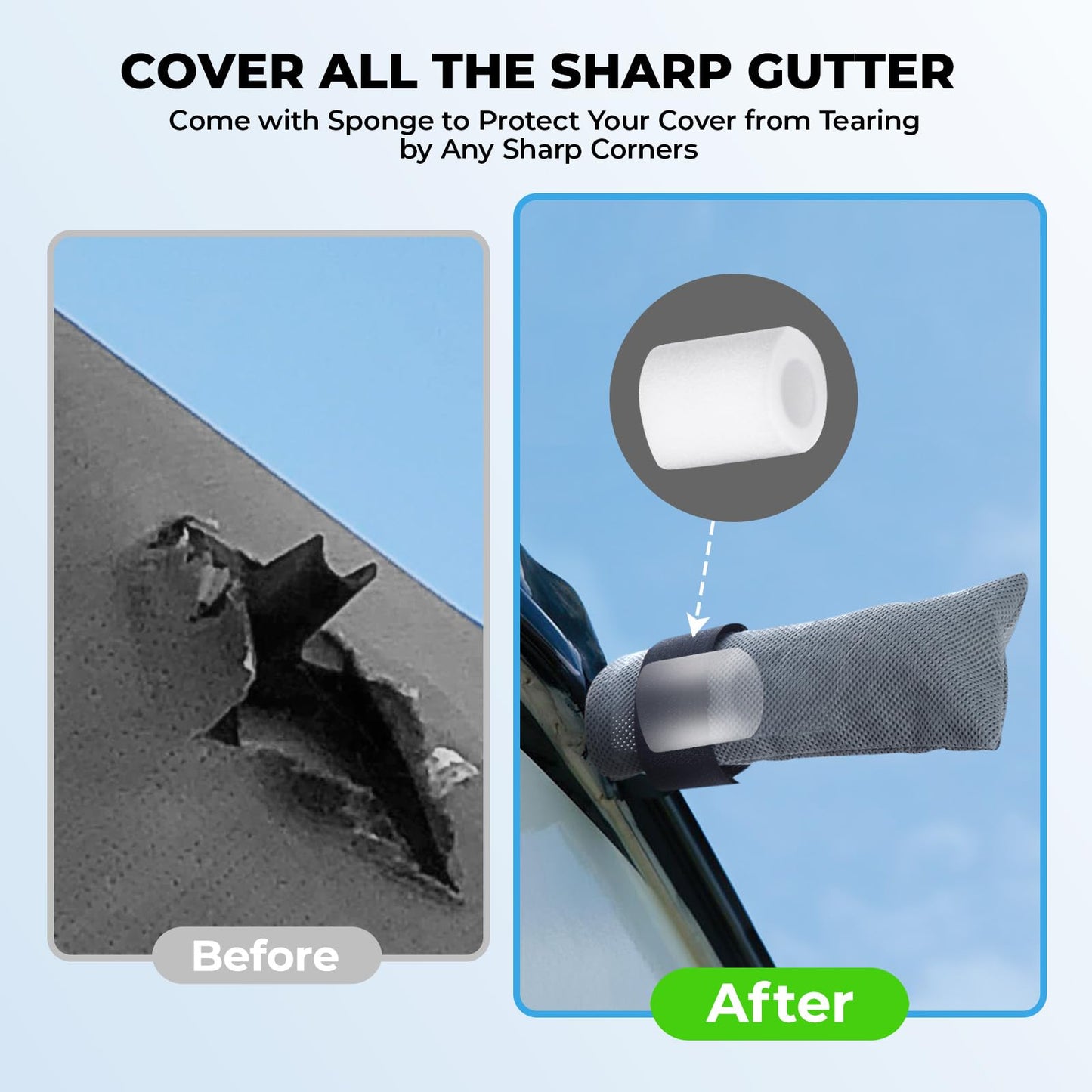 Fonzier RV Cover Extra Thick 7 Layers Travel Trailer RV Cover, Anti-UV, Weatherproof, Rip-Stop, Utility Heavy Duty RV Cover 31'7"-34'