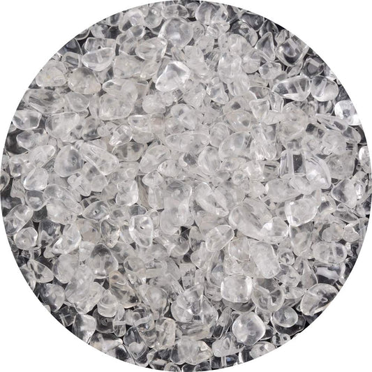 Natural Chip Stone Beads Crystal Quartz 5-8mm About 400 Pieces Irregular Gemstones Healing Crystal Loose Rocks Bead Hole Drilled DIY for Bracelet Jewelry Making Crafting (5-8mm, Clear Crystal Quartz)