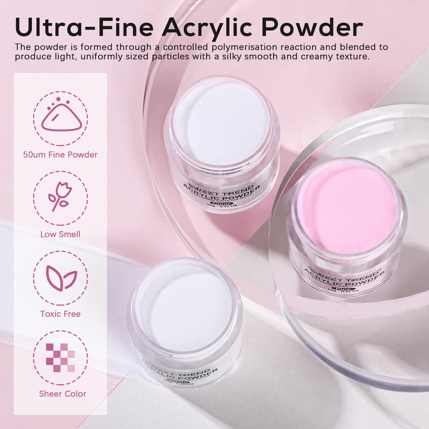 Acrylic Nail Kit for Beginners: Professional Acrylic Powder Set with Everything for Starter - U V Light Nail Drill and Liquid - Full Tools Decoration Tech Gifts for Home Salon Women