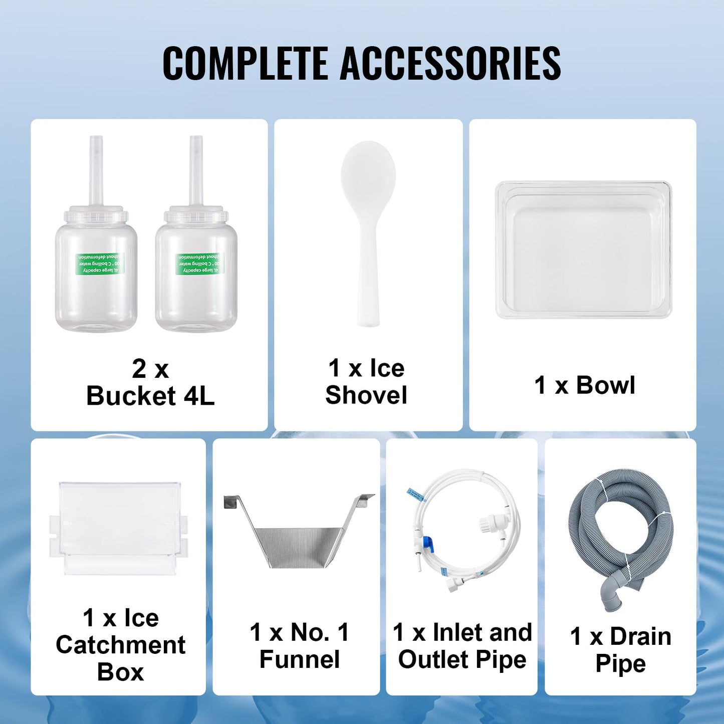 VEVOR Commercial Snowflake Ice Machine, 385LBS/24H Snowflake Ice Maker, Stainless Steel Ice Shaver Machine, Electric Snow Cone Maker, Liquid Cooling System for Rapid Heat Dissipation, Ice Cream