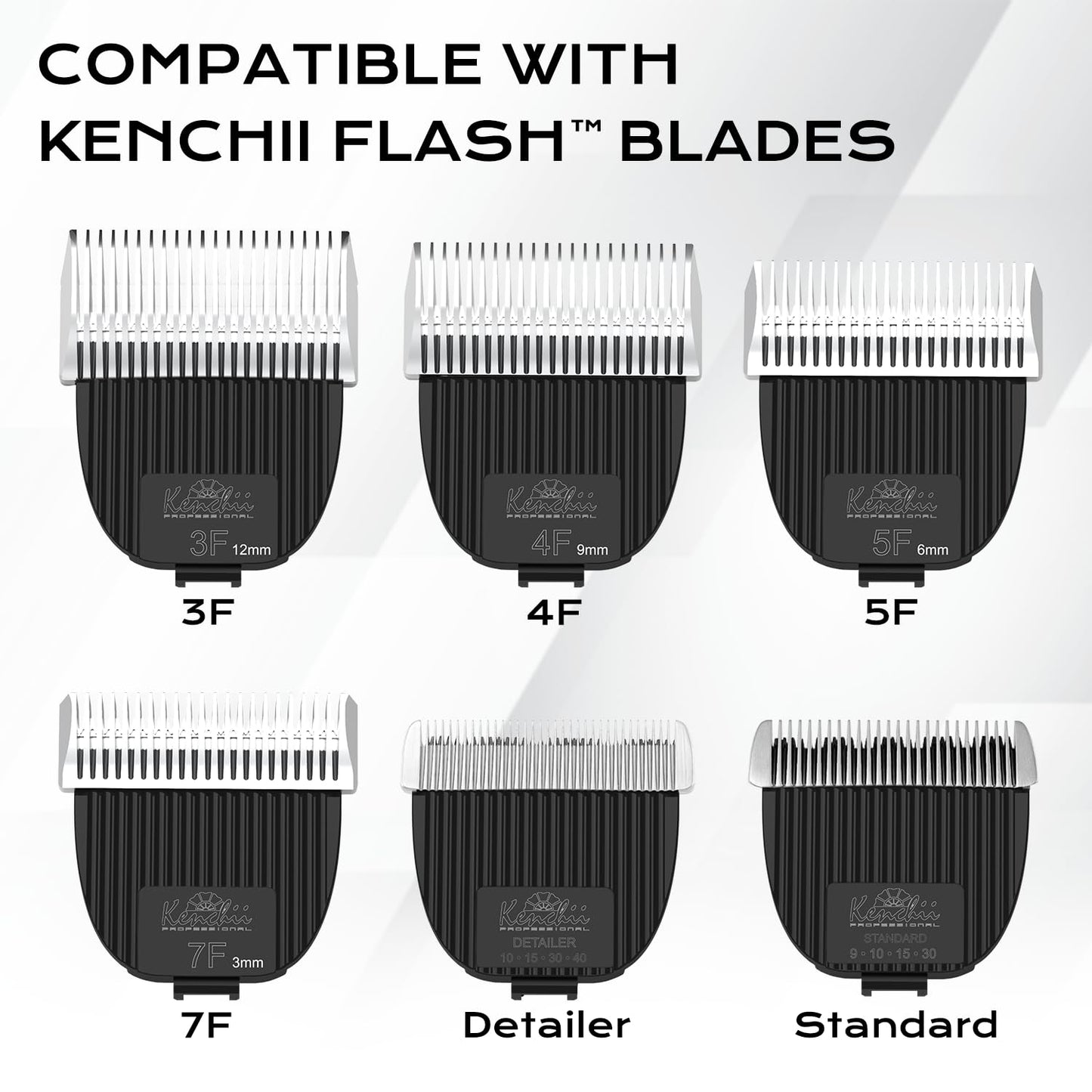 Kenchii Flash Dog Clippers for Grooming 4-in-1 Digital Cordless Cat & Dog Grooming Clipper for Pet Care, Precision Pet Grooming Trim, Shape, and Style Effortlessly, White