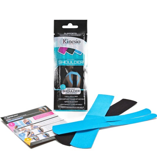 Kinesio Tape - Pre-Cut Shoulder Support - Optimized Athletic Tape Strips