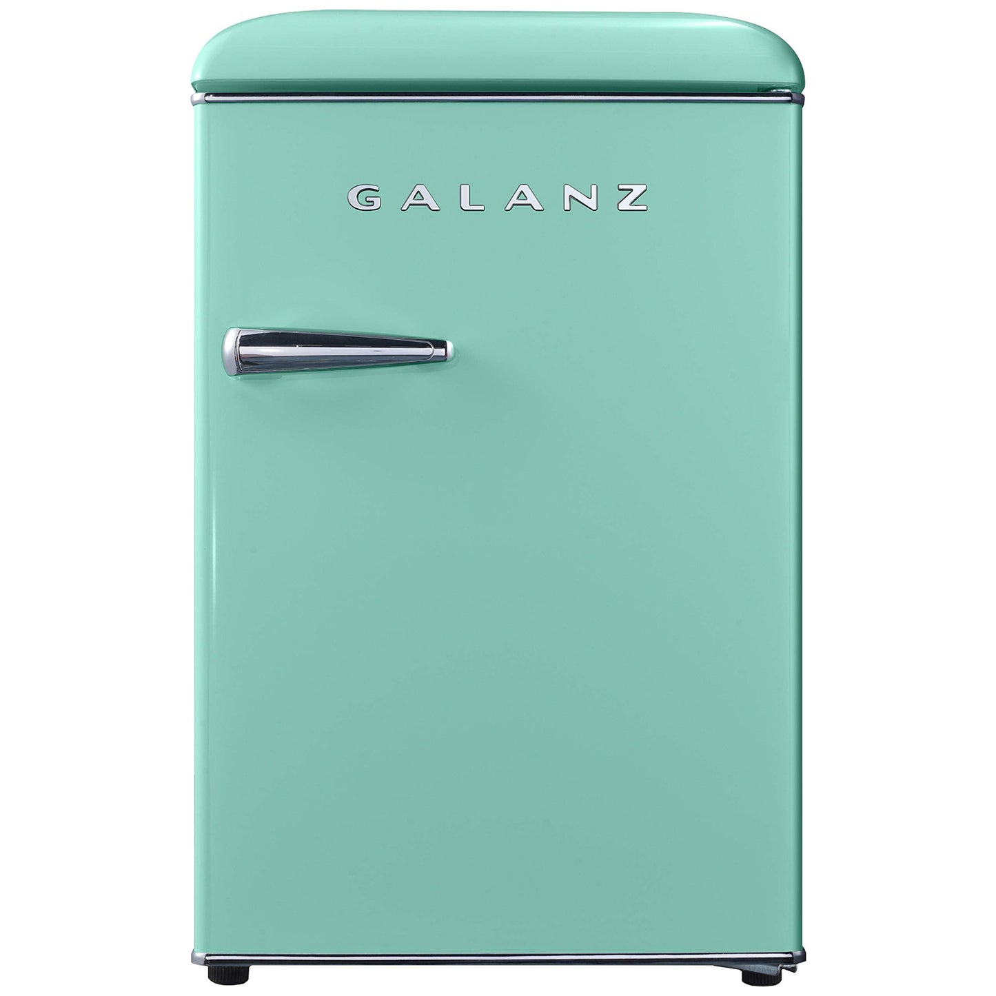 Galanz GLR25MGNR10 Retro Compact Refrigerator, Mini Fridge with Single Doors, Adjustable Mechanical Thermostat with Chiller, Green, 2.5 Cu Ft