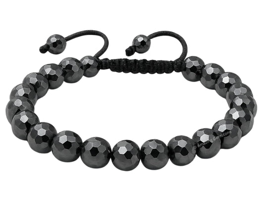 Amazing Gemstone Hematite Bracelet for Women - Chakra Mens Bracelet Protection Crystals and Healing Stones - Blessing Bracelet Spiritual Meditation Gift Christmas Stocking