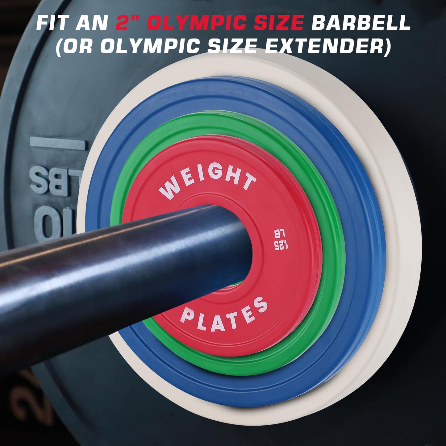 2.5 LBx 2PC Change Plates Fractional Weight Plates 2 in Bumper plates for Weight Lifting,Strength Training Gym Home,Rubber Coating