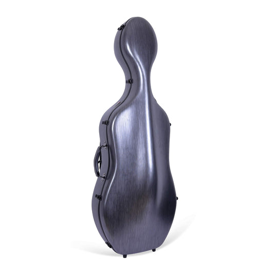Crossrock Poly Carbon Composite Cello Case, for 3/4 Size Cello with backpack and wheels in Blue(CRF1000CETBLHT)