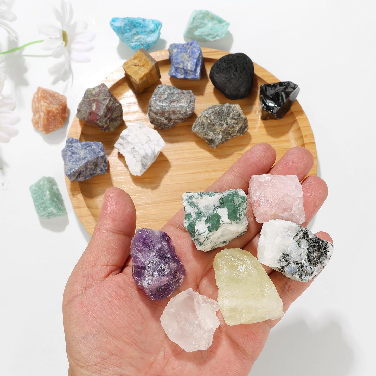 GolbalJew Obsidian Natural Raw Crystals 2PCS Healing Crystal Stones 1.2-2.0” Reiki Healing Gemstones for Meditation Chakra Balance Home Decor